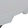 Kokoontaitettava baaripöytä valkoinen 80x110 cm HDPE