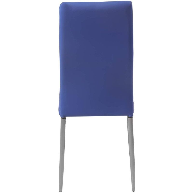 Ruokapöydän tuolit Keinonahka, 8 kpl Sininen