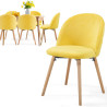 Ruokapöydän tuolit Sametti, 6kpl 4 eri väriä