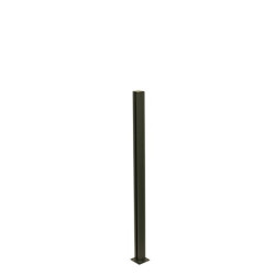 HORTUS Multi -alumiinitolppa 100 cm -lasipaneelille, 108 cm