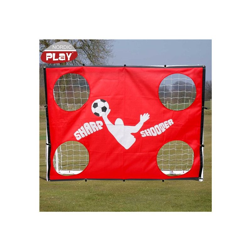 Jalkapallomaali Soccer, 100x130x76cm, tarkkuusseinällä