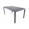 Alumiininen pöytä + 6 tuolia (Oranssi)