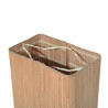 Pyykkikori kannella Kahvat, bambu Luonnollinen 100L 52 x 32 x 63 cm