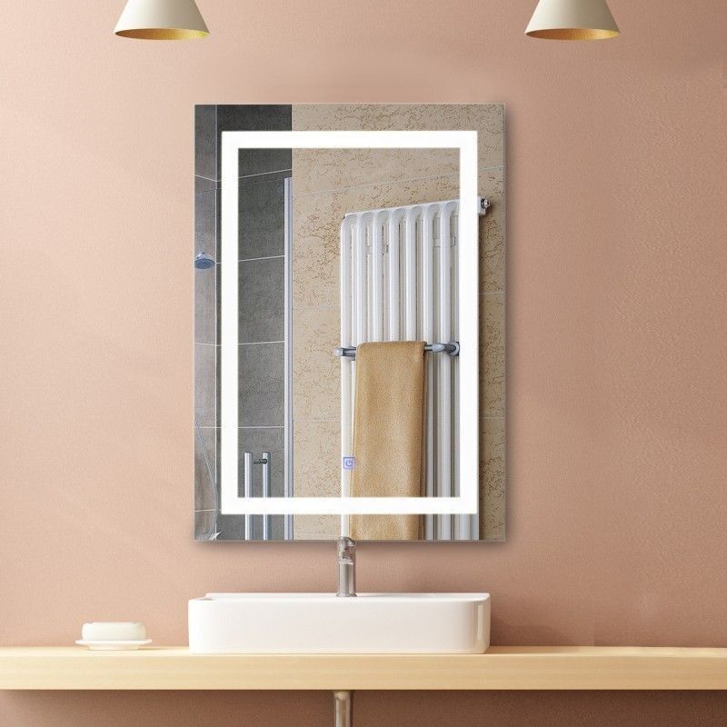 Kylpyhuoneen peili LED-valoilla 50 x 70 cm