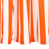 Verhot metallirenkailla 2 kpl puuvilla 140x175 cm oranssi raita