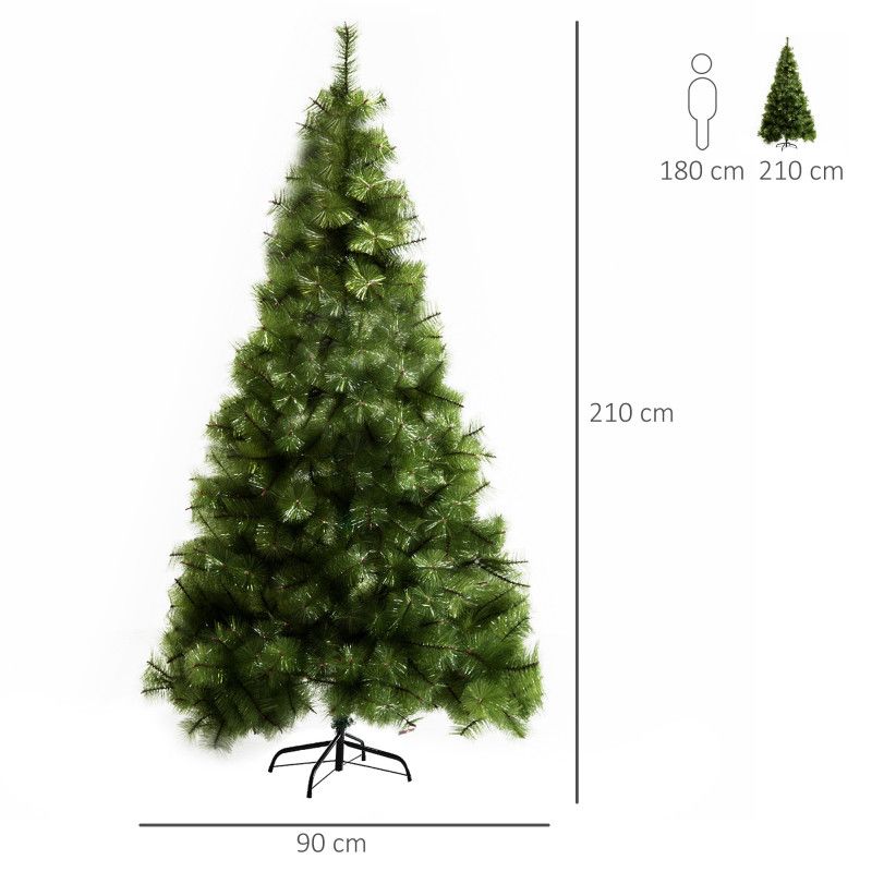 Muovinen joulukuusi 210 cm (vihreä)