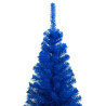Sininen joulukuusi LED-valoilla ja palloilla 180cm