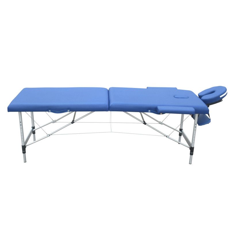 POHJOLAN URHEILUTARVIKE Kokoontaitettava Hierontapöytä Premium Alu 2V, 195x70cm, Sininen