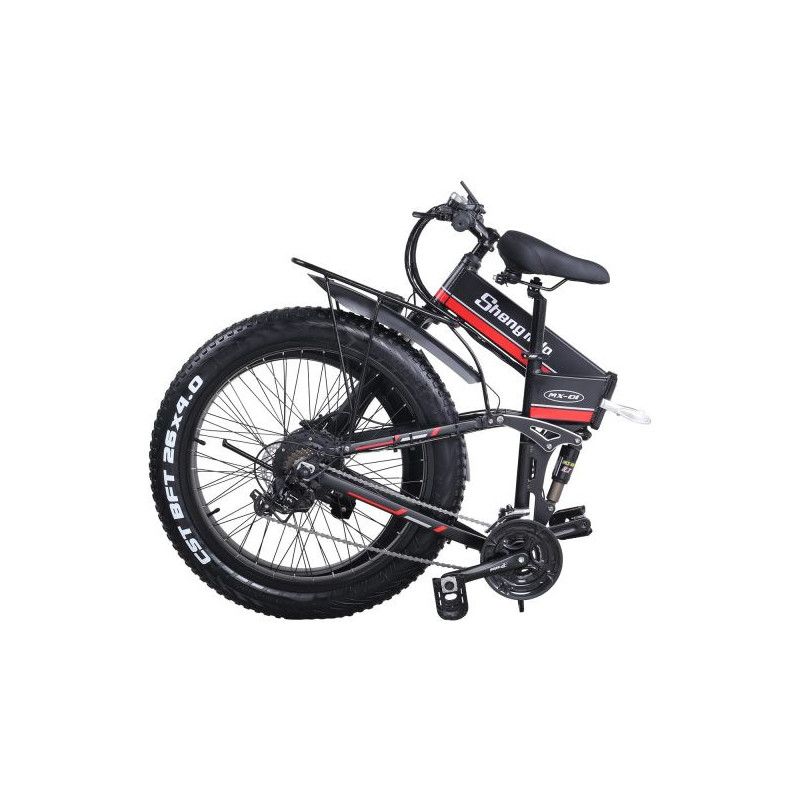 Maastosähköpyörä Shengmilo MX01 1000W fatbike, punainen