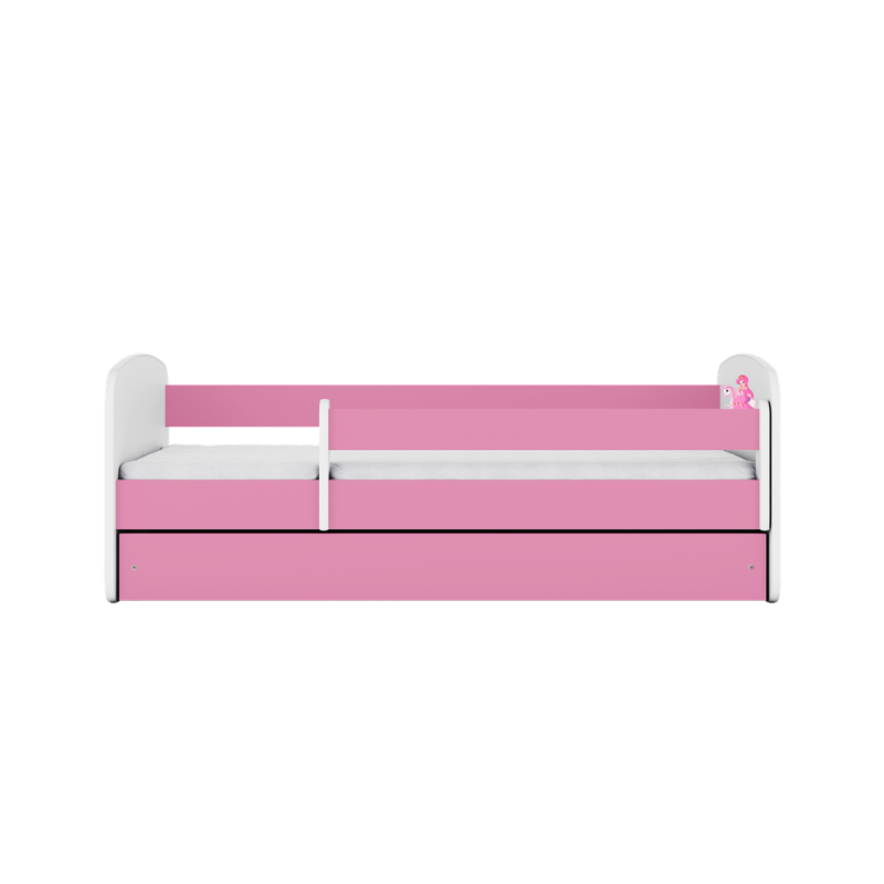 Lastensänky säilytyslaatikolla 140x70cm - Prinsessa, vaaleanpunainen