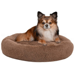 Pestävä koiran/kissan tyyny ruskea 50x50x12 cm plyysi