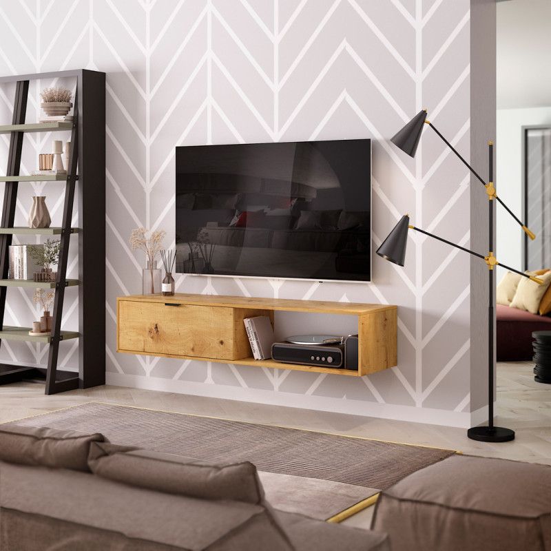 COMFY tv-taso lattialle tai seinälle, 2 eri väriä