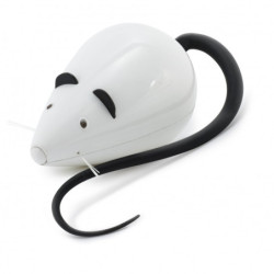 PetSafe RoloRat kissan liikkuva aktivointilelu ääniefekteillä sisäkäyttöön, valkoinen