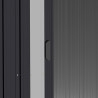 Pihavaja Liukuovilla 195,5 x 153 x 188 cm, tumman harmaa