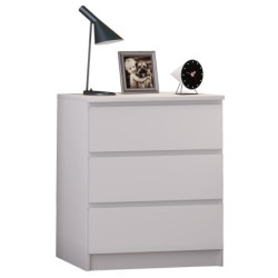 Yöpöytä "Breido XL" 65 x 55 x 40 cm, valkoinen