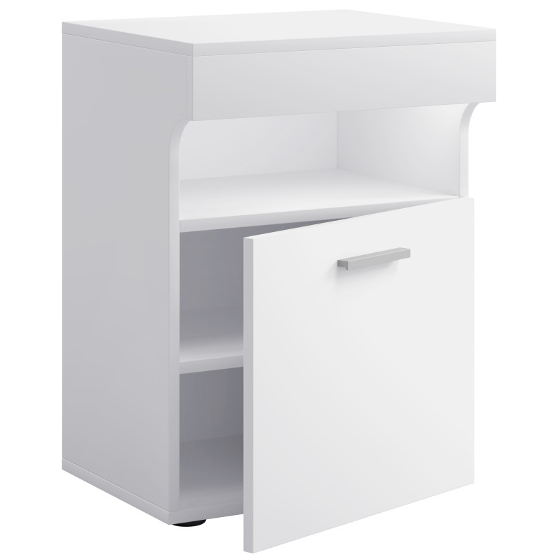 Yöpöytä "Slepal M", 61 x 45 x 39 cm, valkoinen