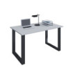 Tietokonepöytä "Lona" 110x50 U-jalat, musta / harmaa