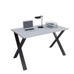Tietokonepöytä "Lona" 140x50 X-jalat, musta / harmaa