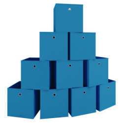 10 Kokoontaittuvaa Säilytyslaatikkoa Boxas, sininen