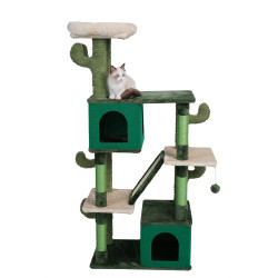 Kissan kiipeily-/raapimispuu 146 cm, Vihreä