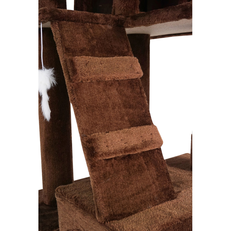 POHJOLAN LEMMIKKITARVIKE Kissan kiipeily-/raapimispuu 170 cm, ruskea