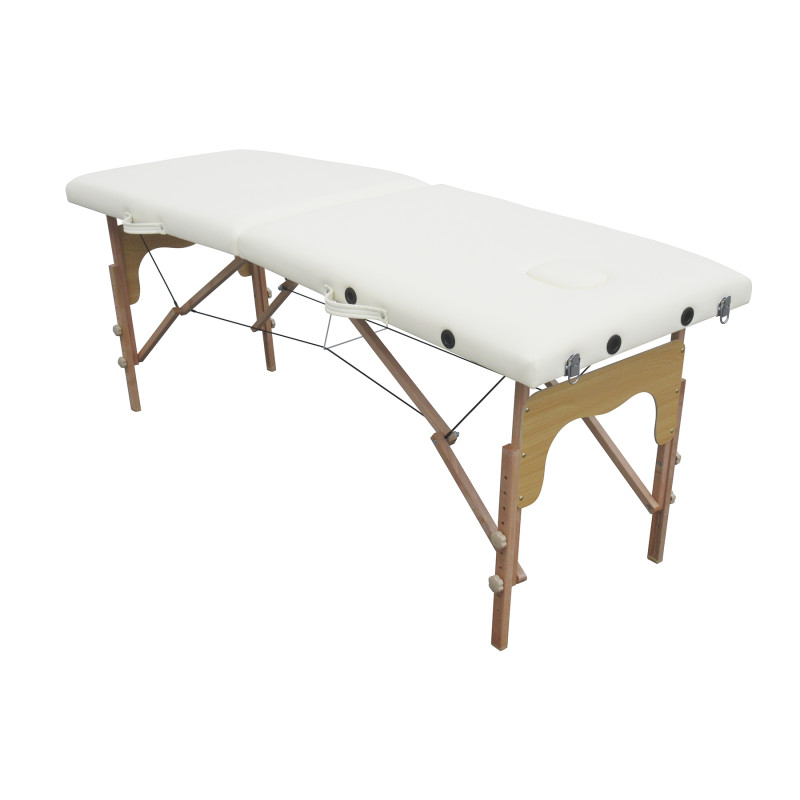 POHJOLAN URHEILUTARVIKE Taitettava Hierontapöytä Basic Puu 2V, 186x60cm, Valkoinen