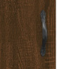 Työpöytä ruskea tammi 140x50x75 cm tekninen puu