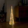 LED-koristevalopyramidi lämmin valkoinen akryyli 90 cm