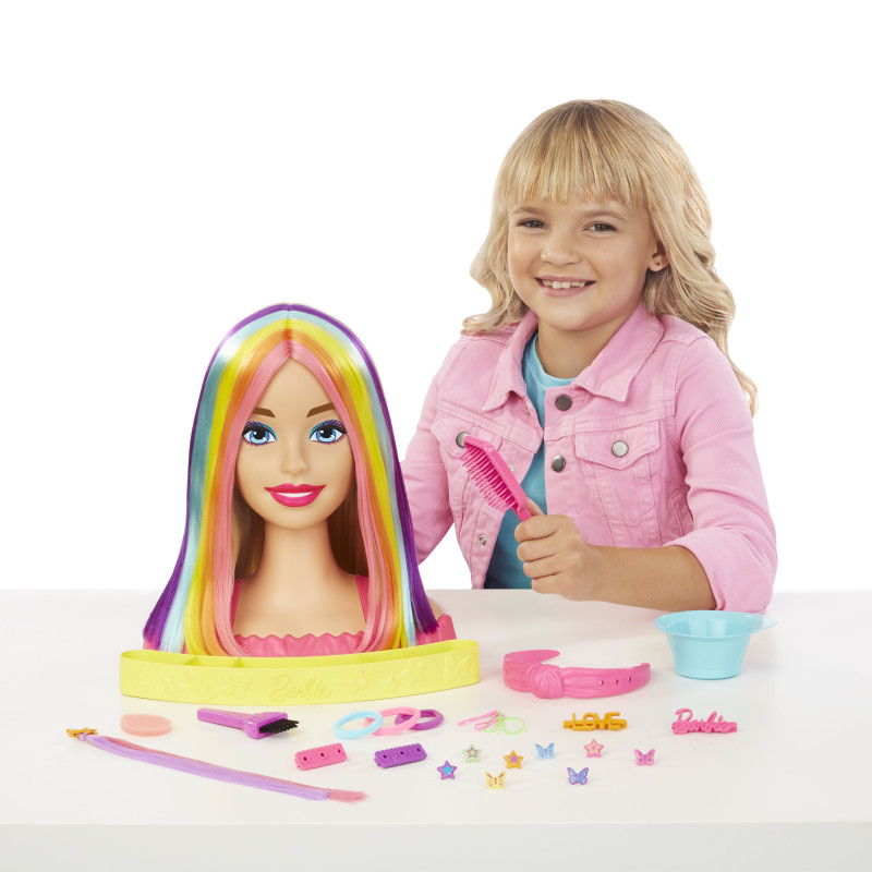 Barbie NEON RAINBOW DLX STYLING HEAD