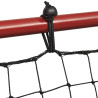 Jalkapallon Palautusverkko 100 x 100 cm, Teräsrunko, Punainen