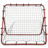 Jalkapallon Palautusverkko 100 x 100 cm, Teräsrunko, Punainen
