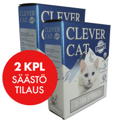 Kissanhiekka CLEVER CAT Extra-Strong, 99% Pölytön, 2x 6L