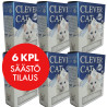 Kissanhiekka CLEVER CAT Extra-Strong, 99% Pölytön, 6 x 6L