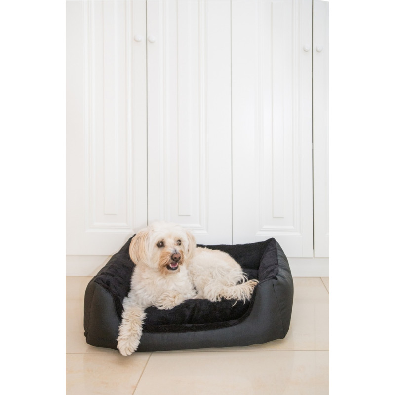 Amiplay Aspen XL-koiranpeti sohva musta 90x72x22cm