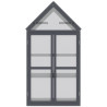Minikasvihuone 3 tasoa saranoidulla katolla, säänkestävä, 70,5 x 42 x 132 cm