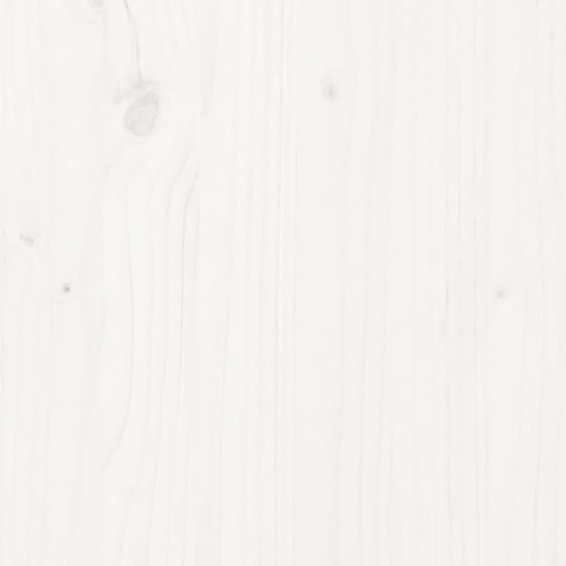 Polttopuuteline valkoinen 108x64,5x77 cm täysi mänty