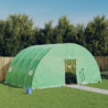 Kasvihuone teräsrungolla vihreä 24 m² 6x4x2,85 m