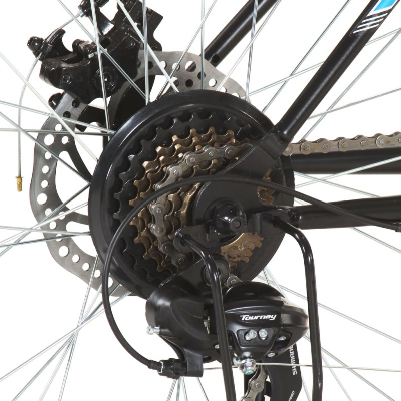 Maastopyörä 21 vaihdetta 29" renkaat 48 cm runko musta