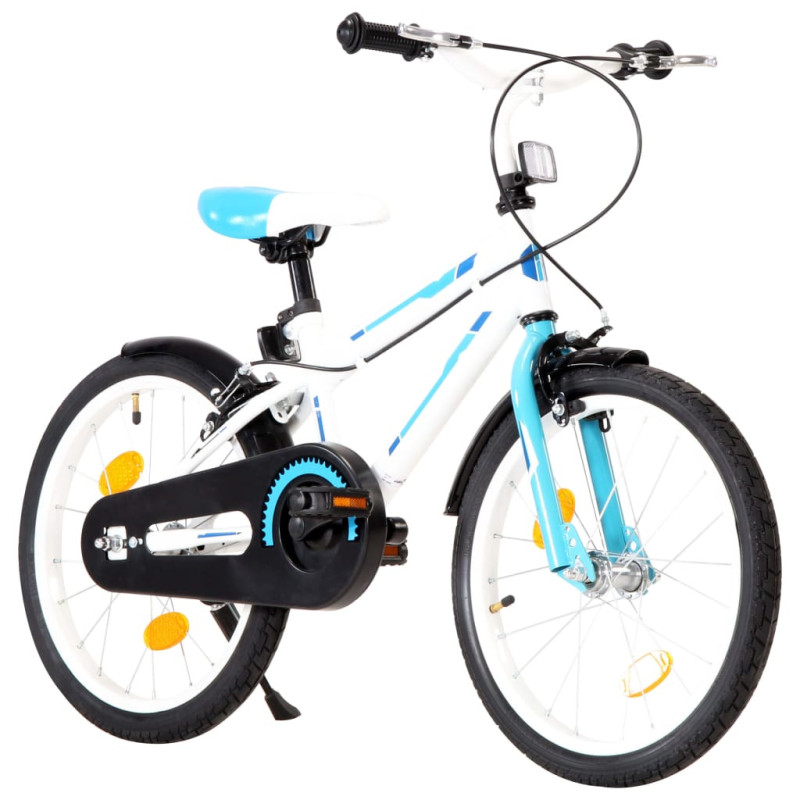 Lasten pyörä 18" sininen ja valkoinen