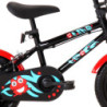 Lasten pyörä 12" musta ja punainen