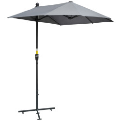 Outsunny 2 x 2 m aurinkovarjo, vettähylkivä puutarhaterasseille pihoille 100% polyesteri tummanharmaa
