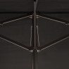 Outsunny Puutarhan aurinkovarjo Kaksinkertainen käsikammella Musta Ovaali 460 x 270 x 240 cm