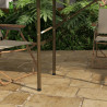 Outsunny-puutarhapöytä taittuva, PE rottinki, 122 x 60 x 73 cm, ruskea