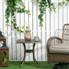 Outsunny-puutarhapöytä, vintage-malli, sateenvarjoaukolla, valettu alumiini, väri: pronssi, 54 x 54 x 52,5 cm.