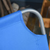 Outsunny aurinkotuoli, säädettävä selkänoja, ruostumattomasta metallista valmistettu runko, 187 x 55 x 24, sininen
