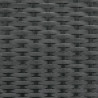 Outsunny kolmiosainen setti aurinkotuoli säädettävä selkänoja metalli polyesteri musta+kermanvalkoinen 195 x 60 x 86 cm