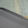 Outsunny aurinkotuoli 5-vaiheinen selkänoja alumiininen Texteline harmaa+musta 163 x 58,5 x 91 cm