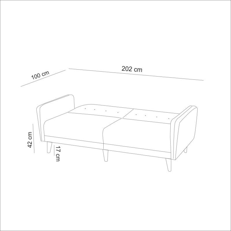 3-paikkainen Vuodesohva Aria - Kerma