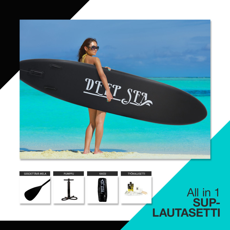 DS SUP-LAUTASETTI PRO 300CM MUSTA