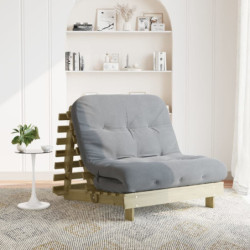 Futon vuodesohva patjalla 100x206x11 cm kyllästetty mänty